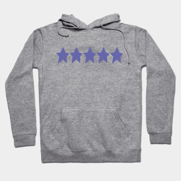 Very Peri Periwinkle Blue Five Star Color of the Year 2022 Hoodie by ellenhenryart